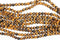 Yellow Tiger Eye Gemstone Beads, 4mm, Round